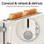 2-Slice Slim Bread Toaster Featuring 10-Inch Long Slot, 6 Shade Settings, Removable Crumb Tray, Defrost/Reheat/Cancel Functions & Safe Auto Shut-Off,Beige-122282044