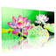 Ensemble de 3 tableaux muraux pop art Fleur de lotus-1344136036