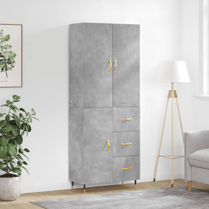 69.5cm Sideboard, Concrete Grey