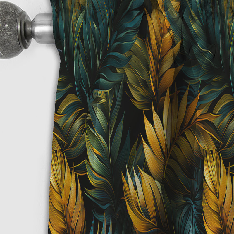 Rideau à motif floral Mirage Radiance Tropical II - 1 panneau, L 52 po x L 120 po