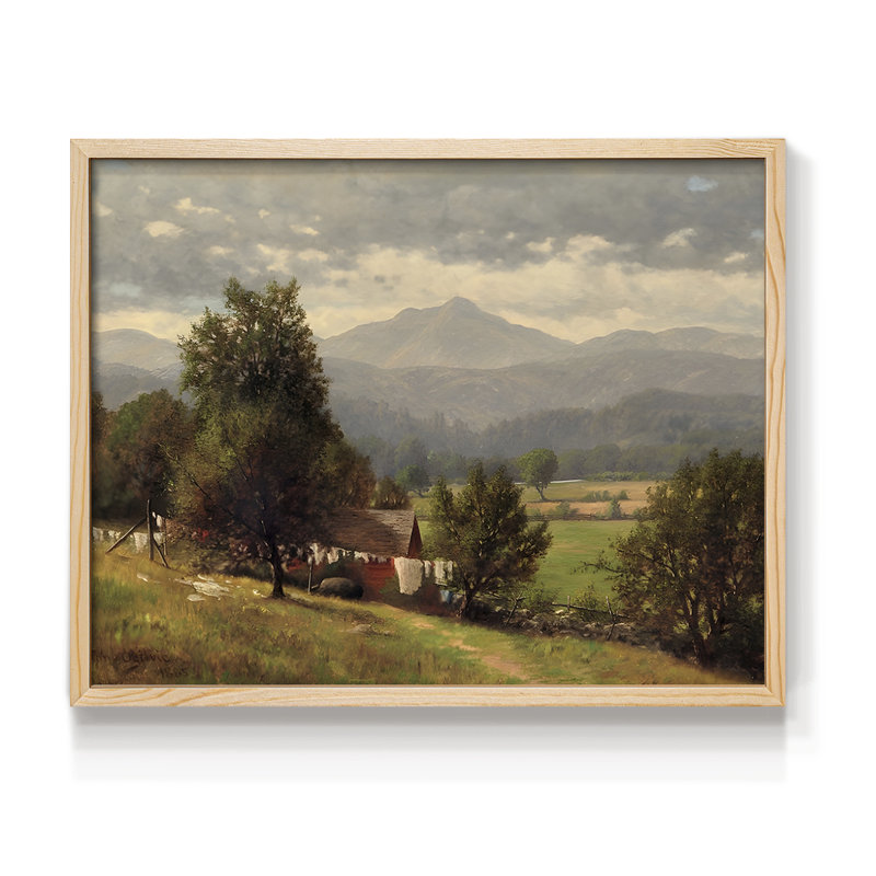 Paysages rétro-CCII - reproduction encadrée, H 8 po x l 10 po, Naturel