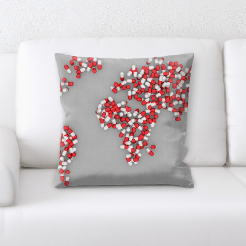 Microsuede Throw Pillow