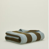 Simple Striped Wool Throw Blanket