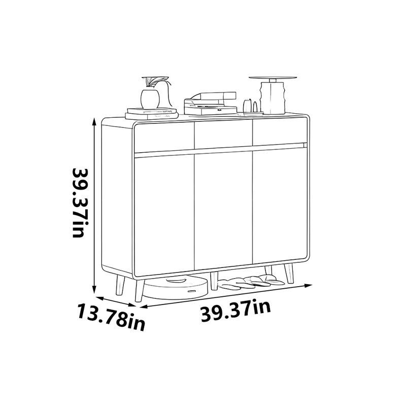 Schirado, 39.37" H x 39.37" W x 13.78" D