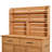 65"H Large Garden Potting Bench with Lockable Wheels & Storage Cabinet (Natural)-129470370-129470371-129470374