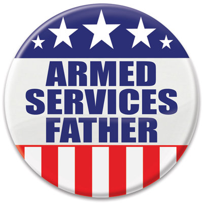 Armed Services Father Button