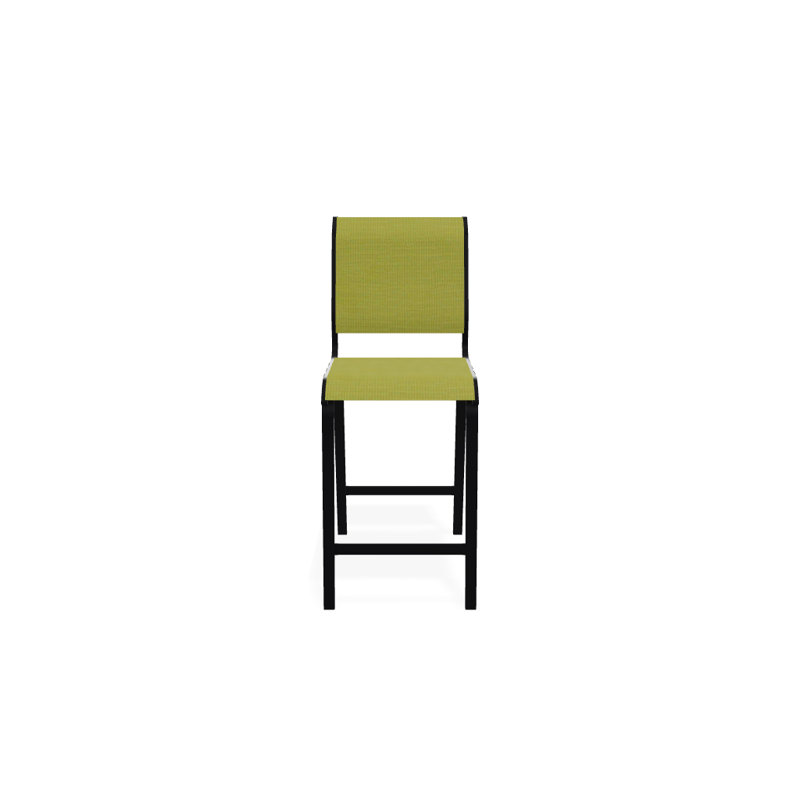 Tabouret de bar 26 po Holna, Lime 38D Sunbrella®, Noir texturé