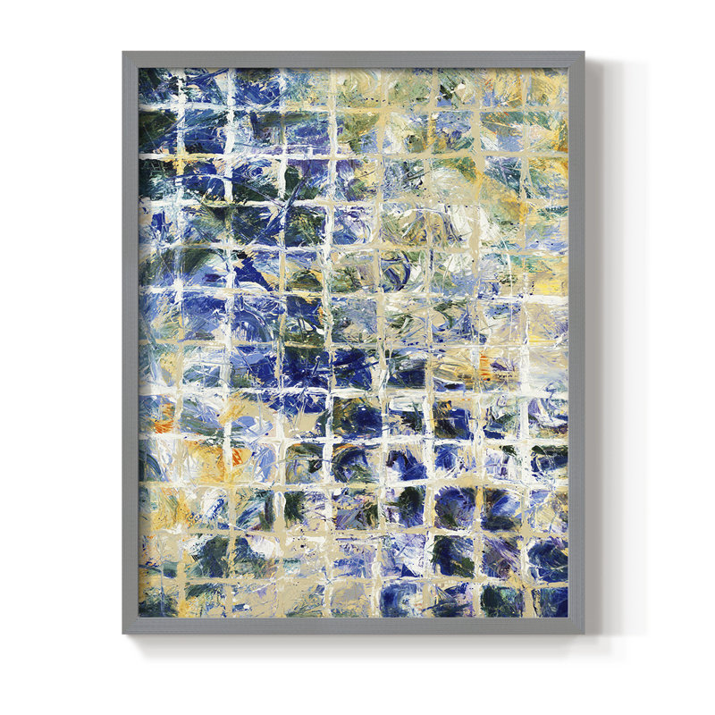 Off the grid, reproduction encadrée - bois massif, H 11 po x l 9 po, Gris