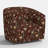 Lana Swivel Chair In Melinda Floral Sm Oxblood-1551483025