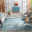 Tapis intérieur / extérieur bleu / gris Adamski-1228136090