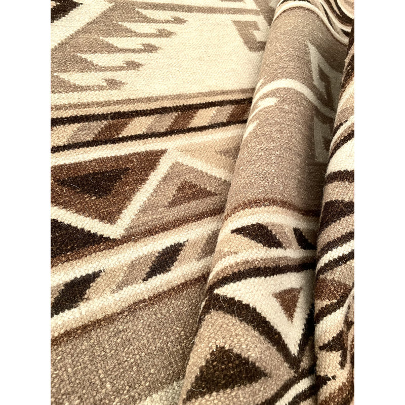 Wool Southwestern Indoor Rug, Rectangle 9'x12'