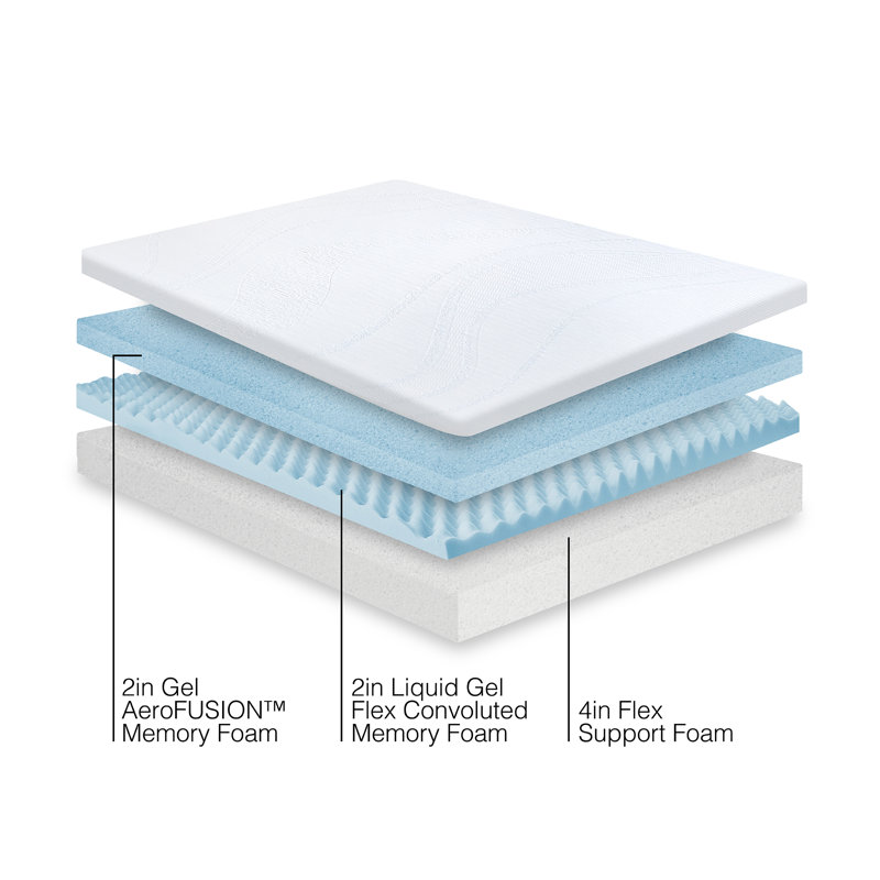 Snooze Support Memory Foam Mattress, Queen, 8
