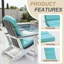 Coussins de chaise Aoodor Adirondack-1665941439