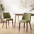 Modern Upholstered Dining Side Chair with Wooden Legs -409127215