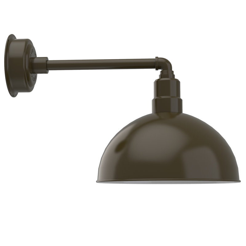 Luminaire de grange d’extérieur, Bronze acajou, H 13,87 po x l 14 po x P 23,5 po