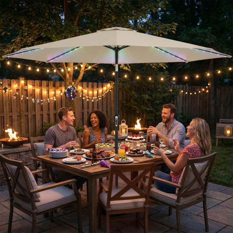 295cm Market Parasol, Beige