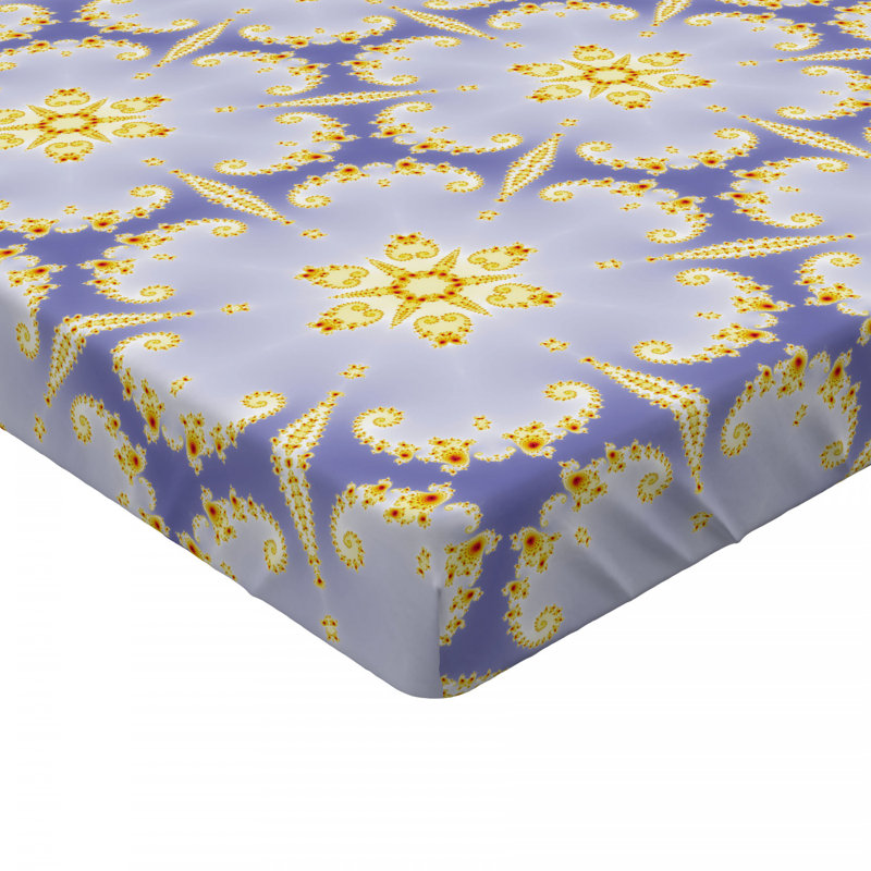Microfiber Floral Fitted Sheet, Twin XL Fitted Sheet