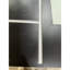 Portes extérieures modernes, verre givré noir en fibre de verre 36 x 80 pour la maison