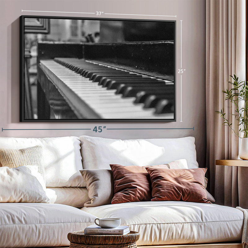 Play The Piano Canvas Print, 9" H x 13" W