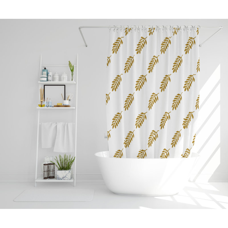 Ickes Polyester Shower Curtain Set, 168cm H x 168cm W