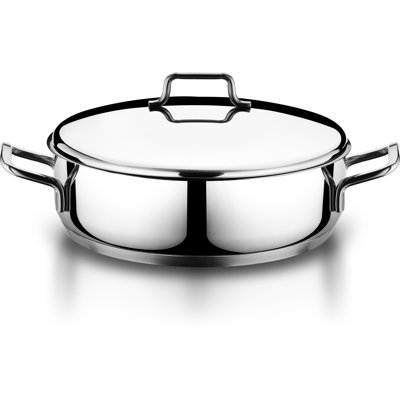YBM Home Classic 18/10 Stainless Steel Dutch Oven Covered Stockpot Cookware Induction Compatible Oven Safe 8.5 Quart HD8