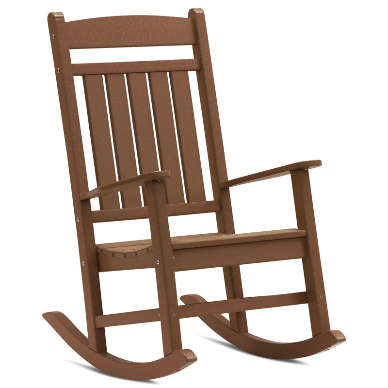 Chaise berçante classique Catelyn, Teck