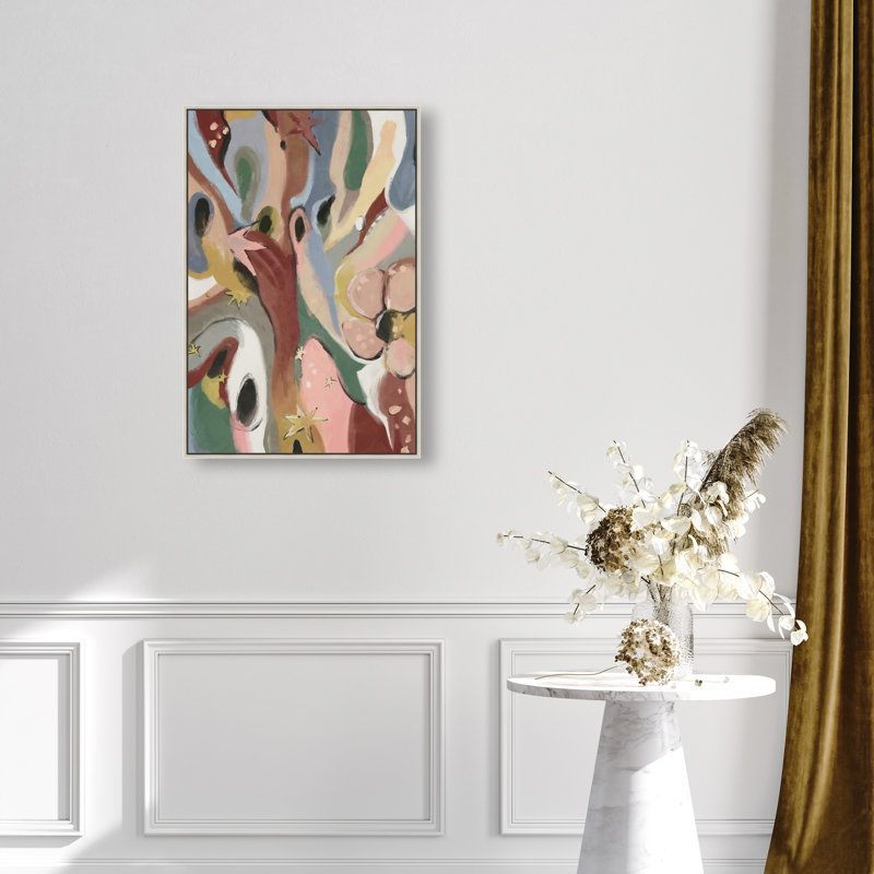 Modern Folk I Print by Oliver Gal, 37"H x 25"W, Silver Floater Frame