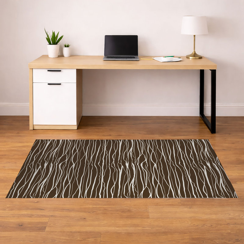 Tapis de bureau léger Legions, L 72 po x P 48 po, Mocha Brown