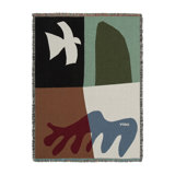 Tapestry Hand Woven Throw Blanket