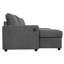 Canapé modulaire de 103,9 po avec deux chaises longues de rangement et quatre ports USB-418287271