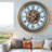 THE GEARS CLOCK Wall Clock with Real Moving Gears MO-LI_ 26 in Round LA-CONDAMINE