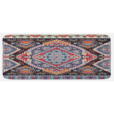 Traditional Solid Color Polyester Kitchen Mat