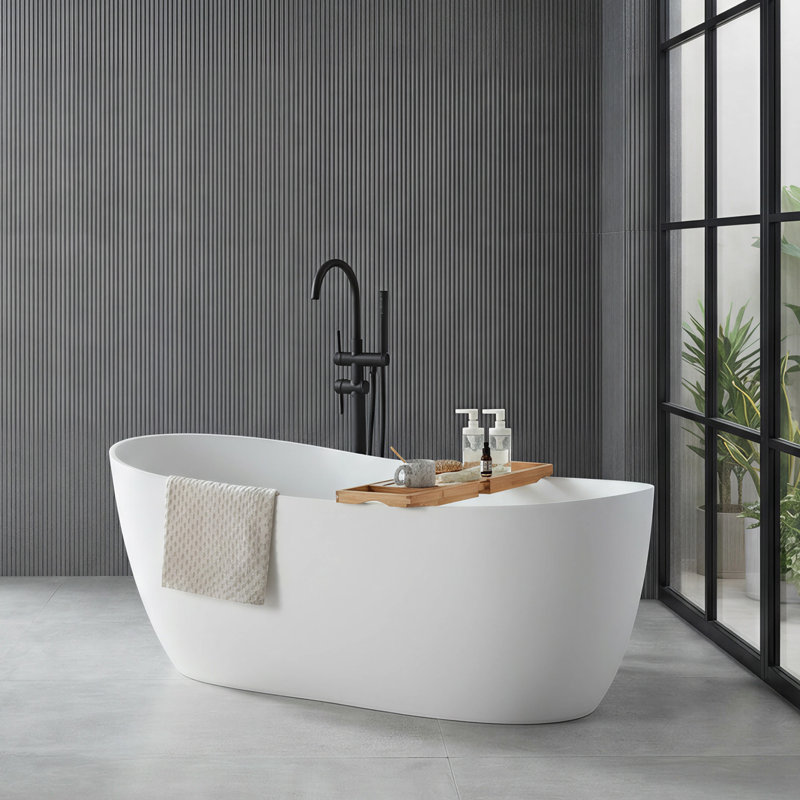 59.06'' x 29.53'' Soaking Solid Surface Bathtub