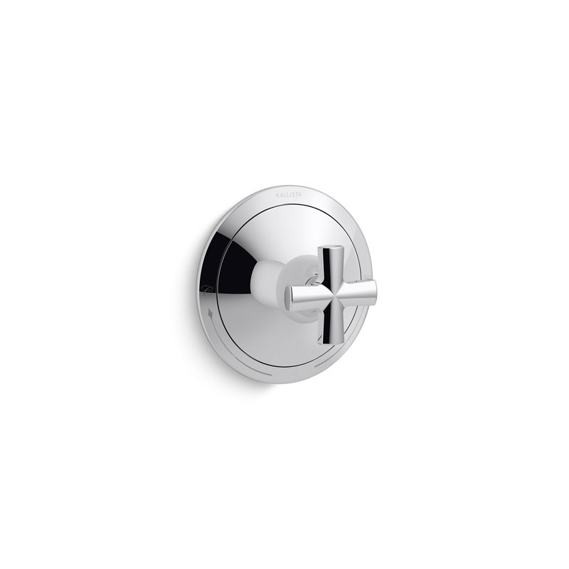 Script™ Thermostatic Trim, Cross Handles, Chrome