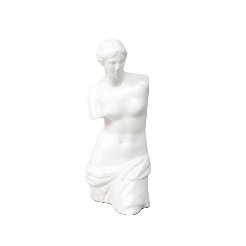 Vénus en céramique 9,9 po, blanc mat