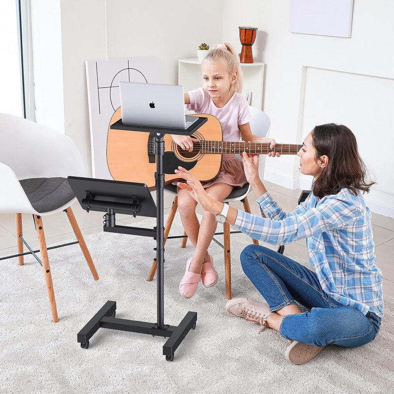 45'' H x 18.9'' W Laptop Cart with Wheels
