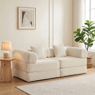 Boneless Two-Seater Modular sofa Bed