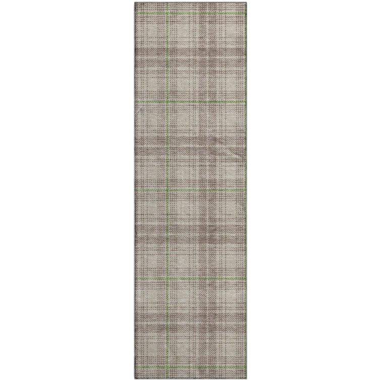 Premium Machine Washable Naglee AMF993 Plaid Rug