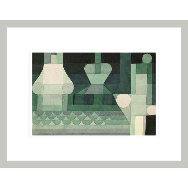 Floodgates par Paul Klee - Estampe numérique encadrée, H 13,15 po x l 16,75 po