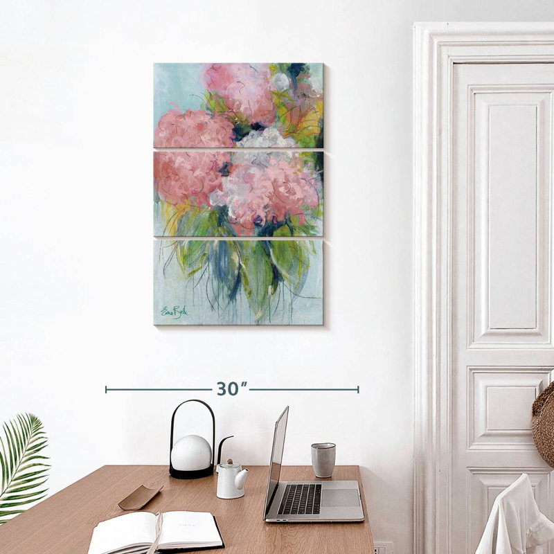 Avery Pink Hydrangeas I, 32" H x 20" W