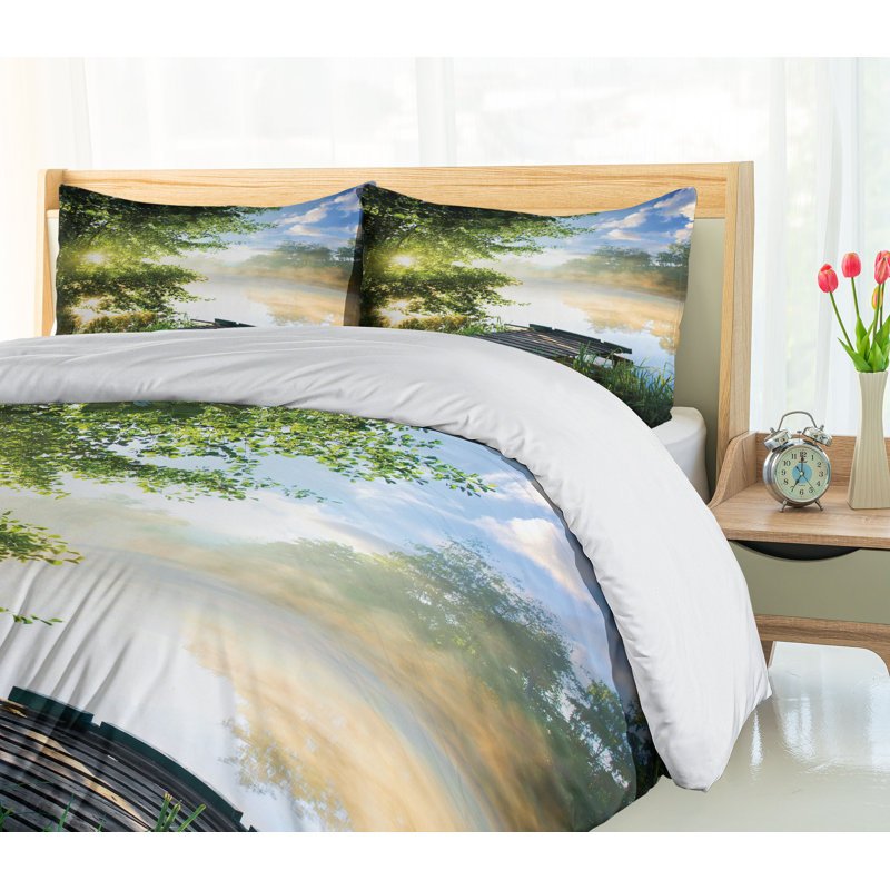 Rustic Polyester Duvet Cover, Twin Duvet Cover + 1 Sham