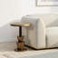 Kenway 18" Round Aluminum Sidetable, Antique Brass