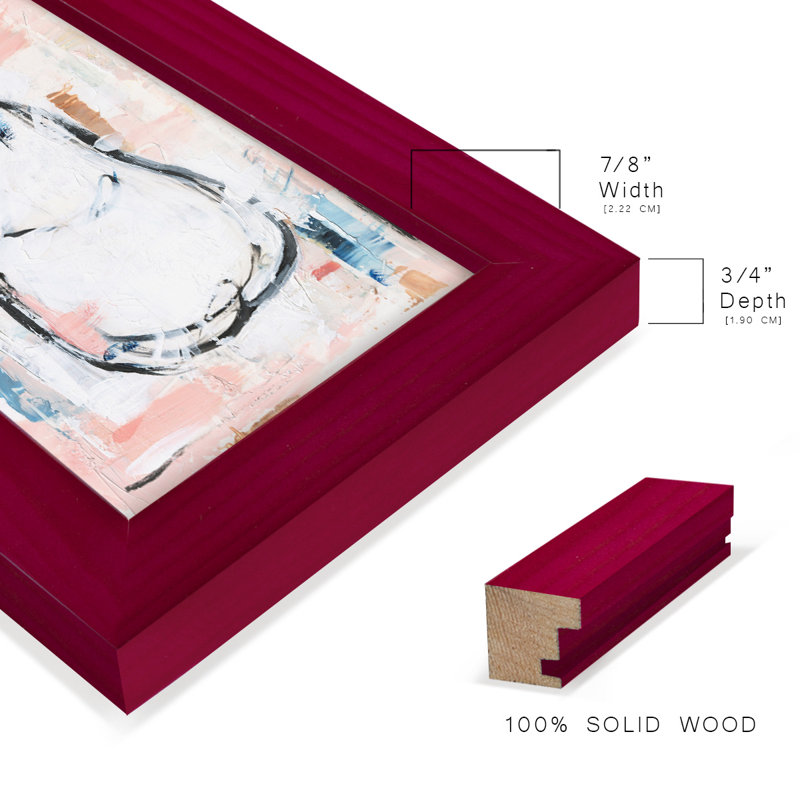 Candied Fruit II - impression d'un cadre photo, Cadre rouge, H 6 po x l 4 po x P 1 po