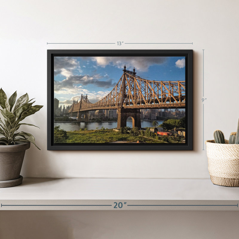 Impression sur toile Queensboro Bridge NYC, H 9 po x l 13 po