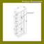 Vitrine en verre avec tablettes réglables et éclairage intégré-118323444