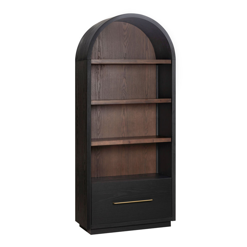 Marlow Wood Bookcase with File Drawer | Stylish Storage