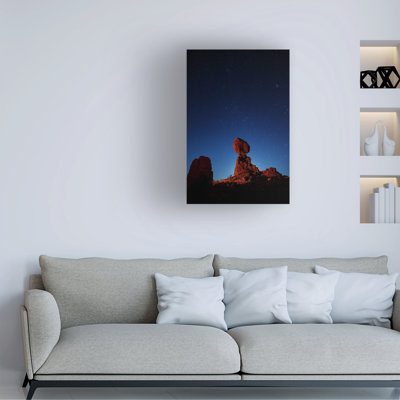 Art mural sur toile tendue - Royce Bair, art mural «Moonglow Be Der Balilib Rock» pour décor de salon, de chambre à coucher ou de bureau - 16 x 24
