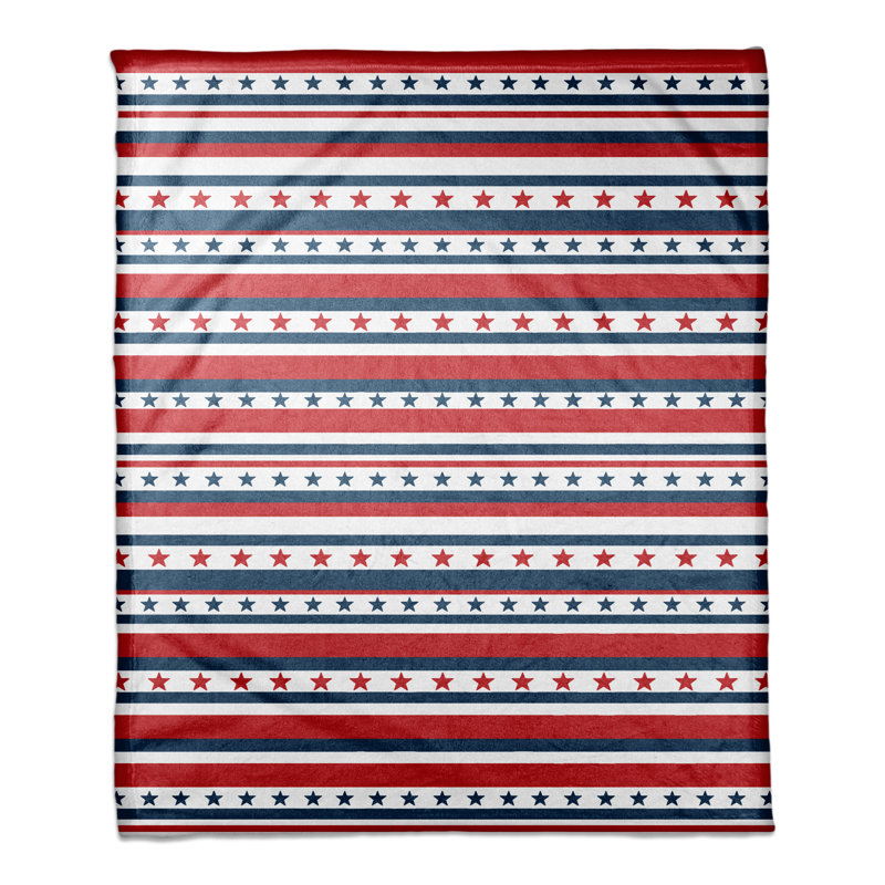 Jeté drapeau étoiles et rayures