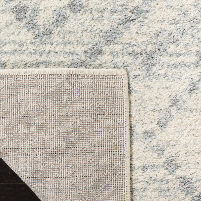 Moroccan Area Rug, Neutral, Rectangle 155 x 229 cm