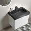 Meuble-lavabo moderne 24 po - charme blanc et noir, option de rangement élargi, fonctionnalité silencieuse, aspect biseauté gracieux 24 po, et noir, vaste potentiel, fonctionnement, unité murale-1491778709-1491778731